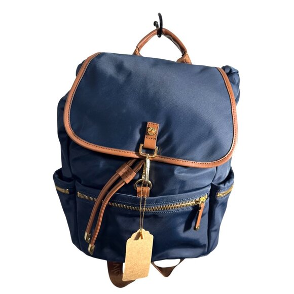 Calvin Klein Navy Blue Backpack Bookbag NWOT - Picture 1 of 9